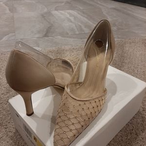 Naturalizer Tan sparkle heels size 8